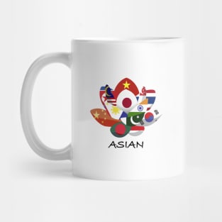 I Am an Asian World Flower Mug